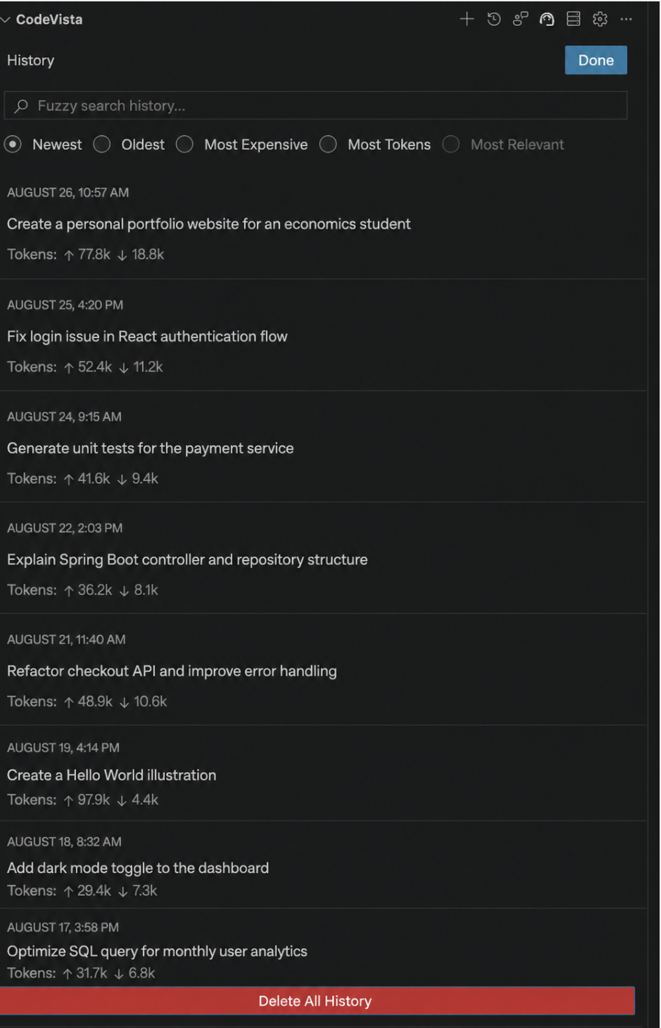 Conversation History