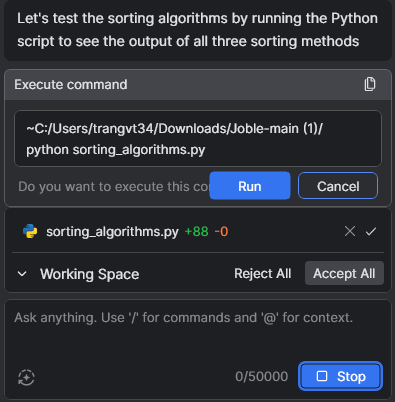 Execute Commands and Review
