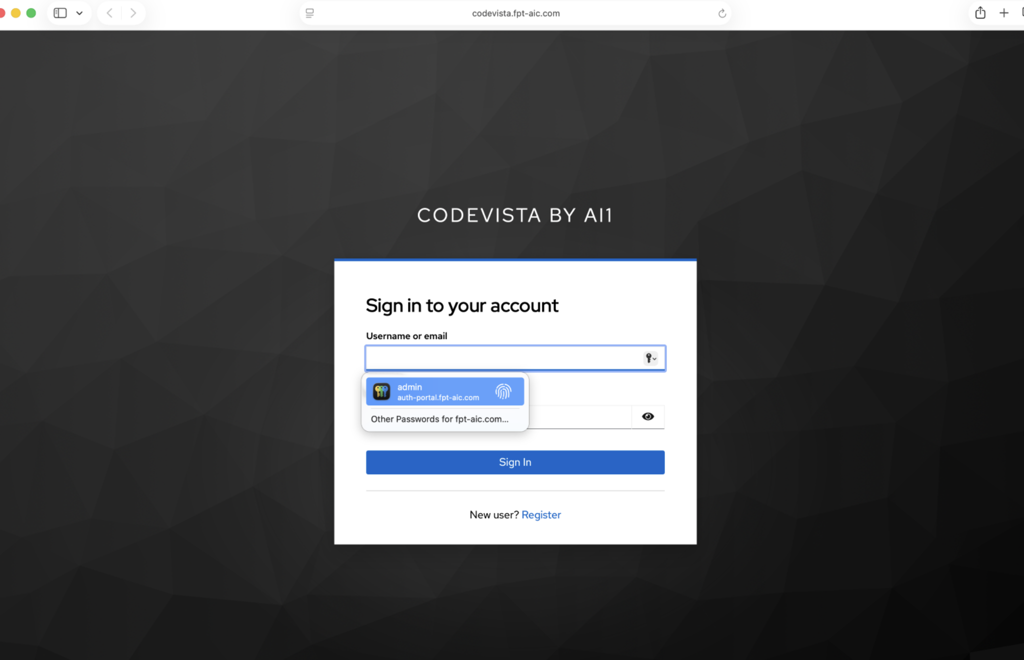 Enter Your Credentials