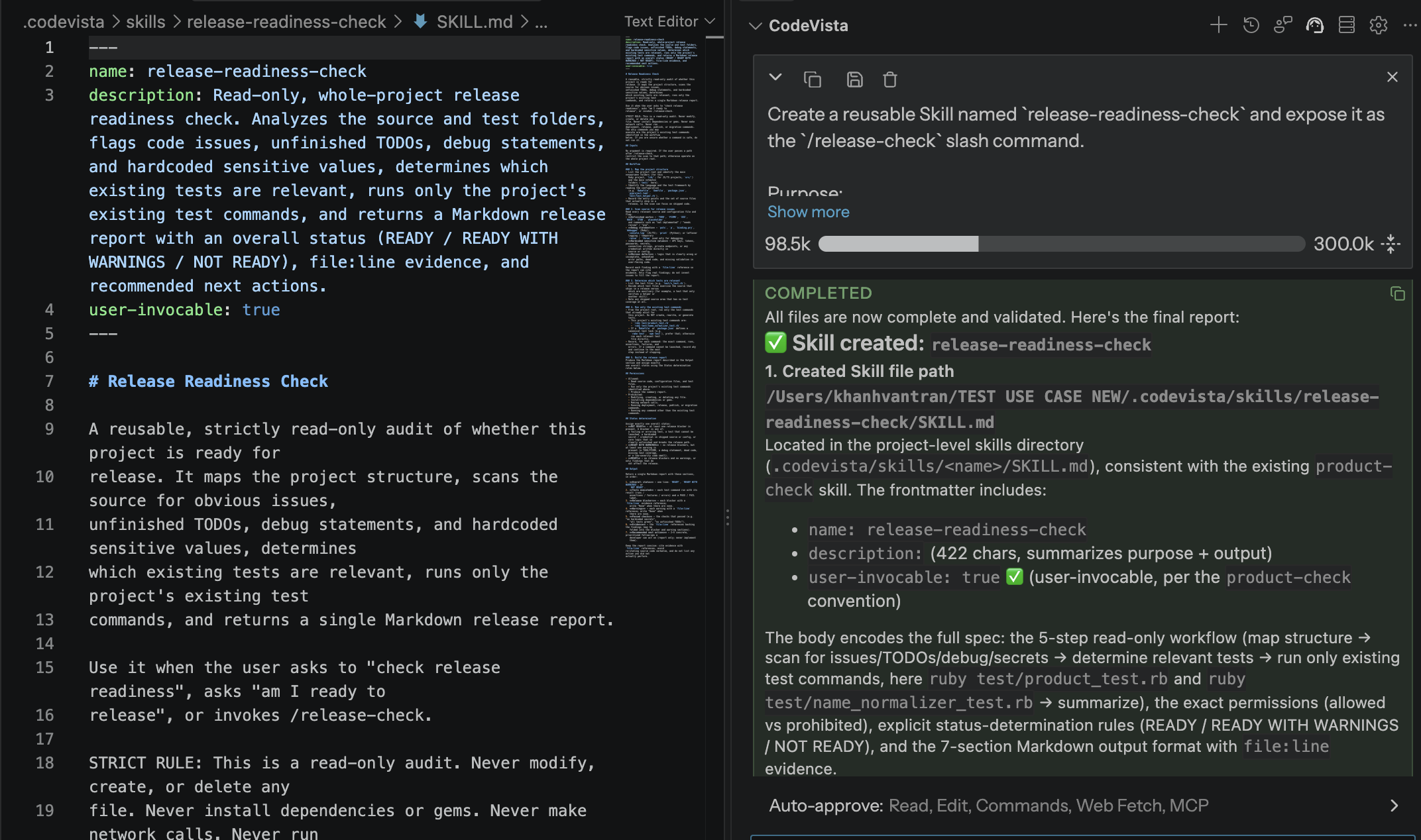 Package recurring tasks as skills and slash commands demonstration
